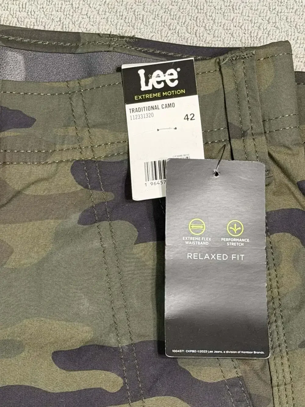 Lee Extreme Motion Relaxed Fit Traditional Camo Cargo Shorts